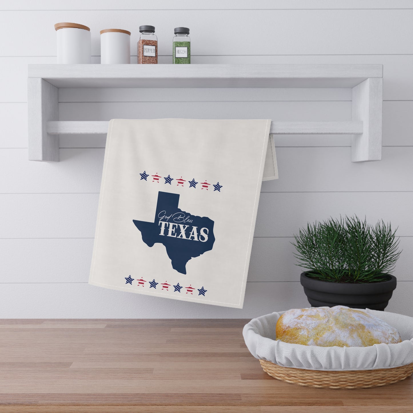 "God Bless Texas" Tea Towels - Perfect for Home Decor, Gifts, Kitchen Towels, Americana Style, Texas Pride