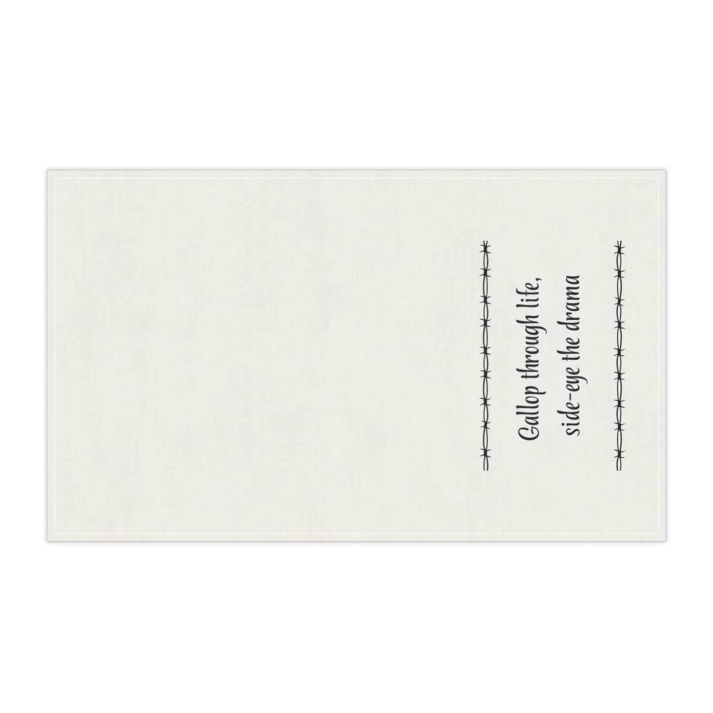 "Gallop through Life, side-eye the drama" Horse-tastic Tea/bar Towels with Inspiring Quotes, Kitchen Decor, Gift for Horse Lovers, Unique Home Accessories, Perfect for Housewarming