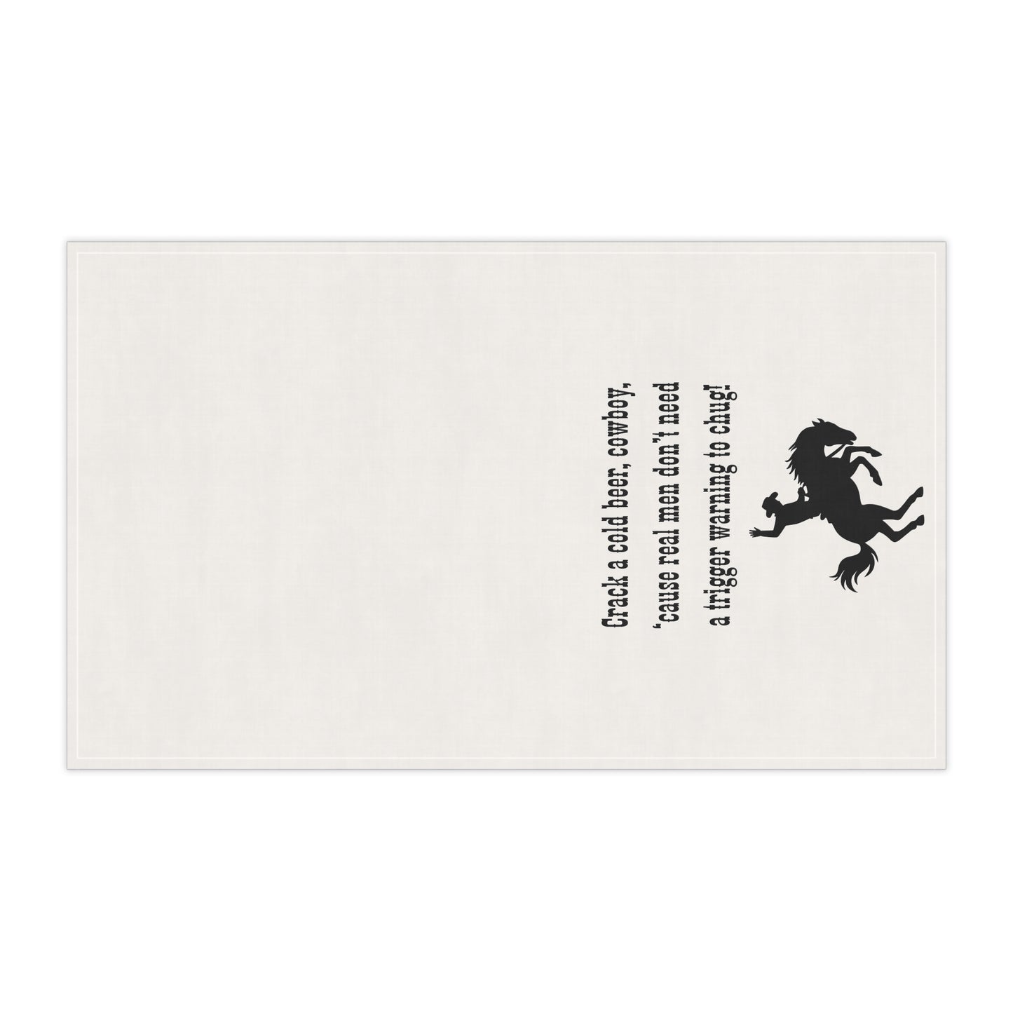 Cowboy Humor Tea/Bar Towels, Fun Kitchen Decor, Western Style Towels, Great for Gifting, Rustic Home, Barbecue Essentials