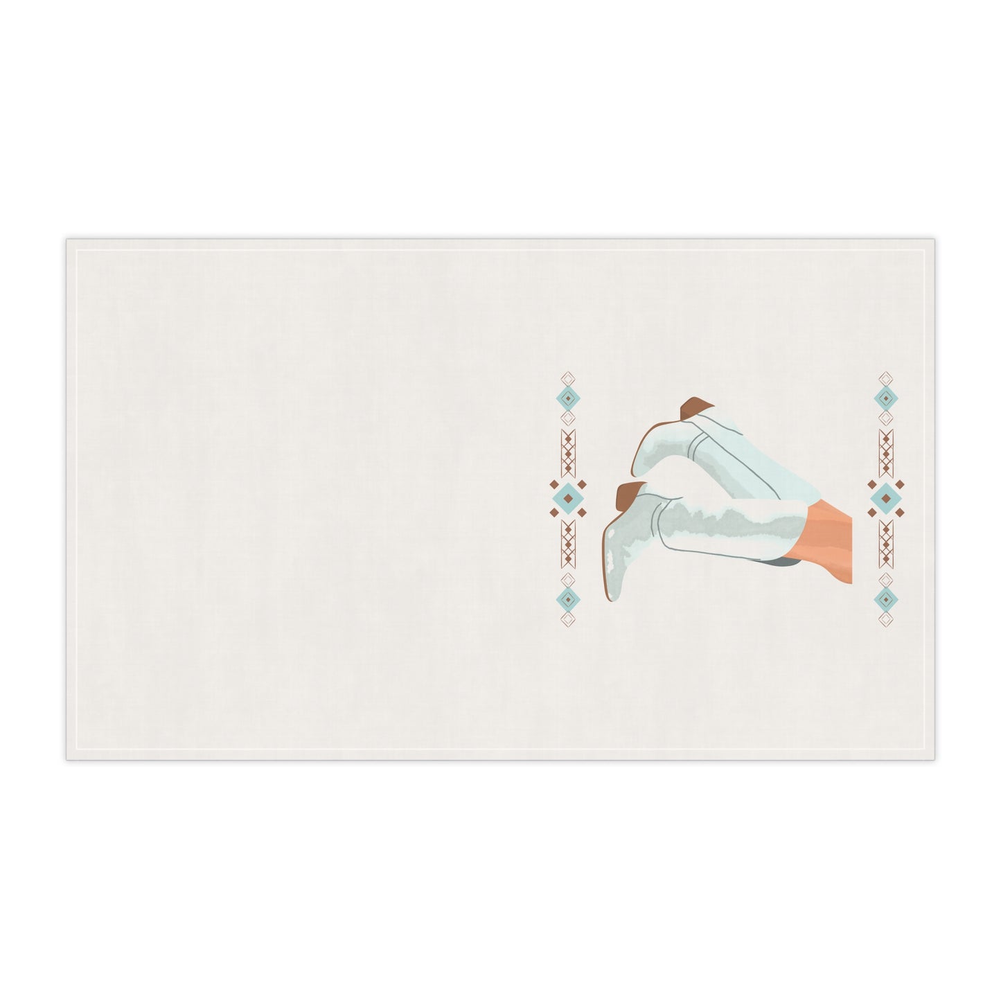 Cowgirl boot Tea Towels, Modern Kitchen or Bar Decor, Artistic Home Gift, Housewarming Present, Bridal Shower Favor