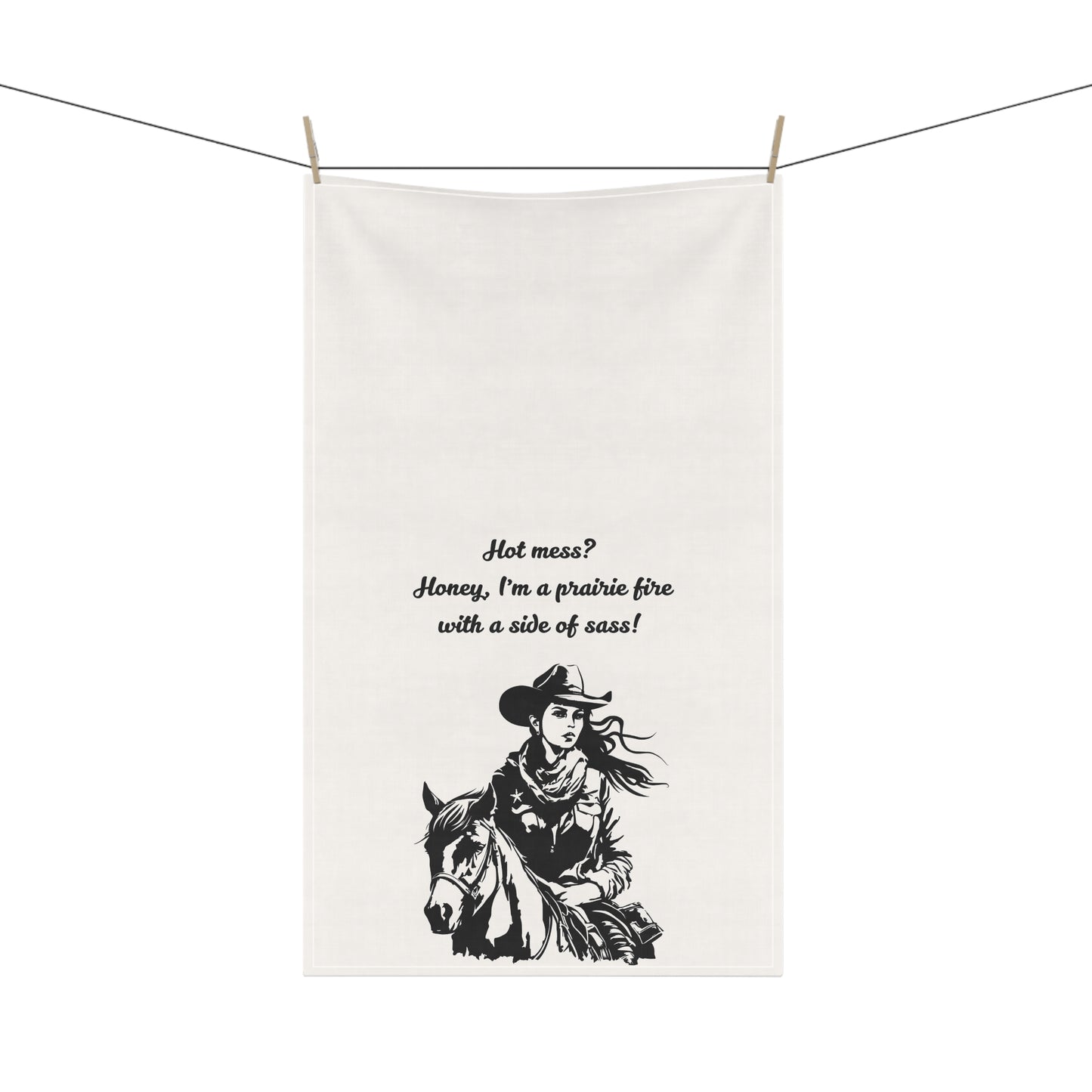 Cowgirl Sass Tea Towels - Rustic Kitchen Decor, Western Home Accent, Farmhouse Gift, Functional Art, Unique Hostess Present