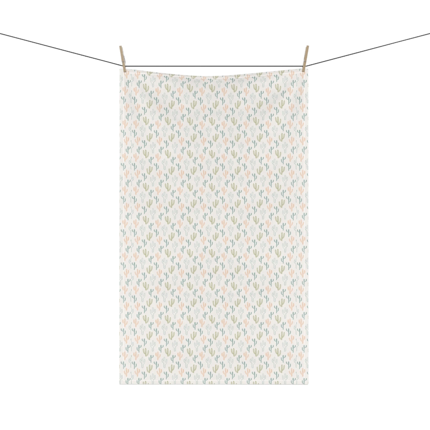 Cactus Print Tea Towels, Western Decor, Natural Cotton Dish Towels, Gift for Home, Rustic Farmhouse Style