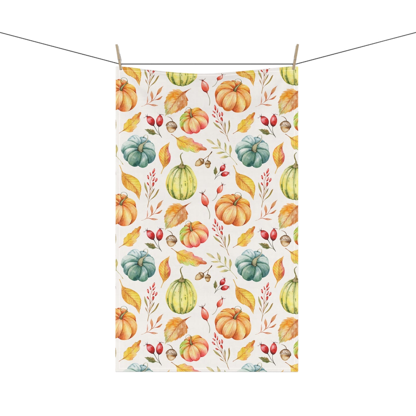 Autumn Harvest Tea Towels | Fall Decor, Kitchen Textile, Thanksgiving, Home Gift, Pumpkin Design