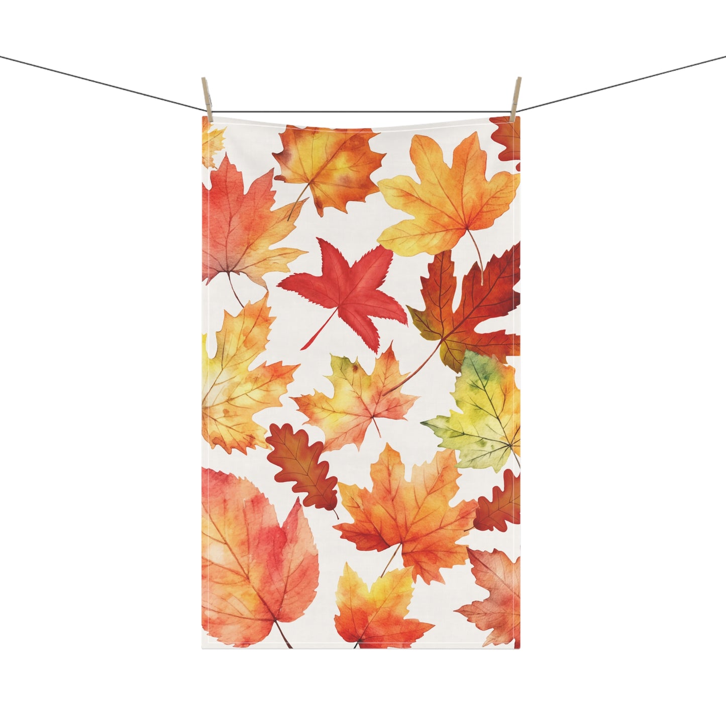 Autumn Leaves Tea Towels, Cozy Kitchen Decor, Fall Kitchen Textiles, Harvest Gifts, Seasonal Home Accessories