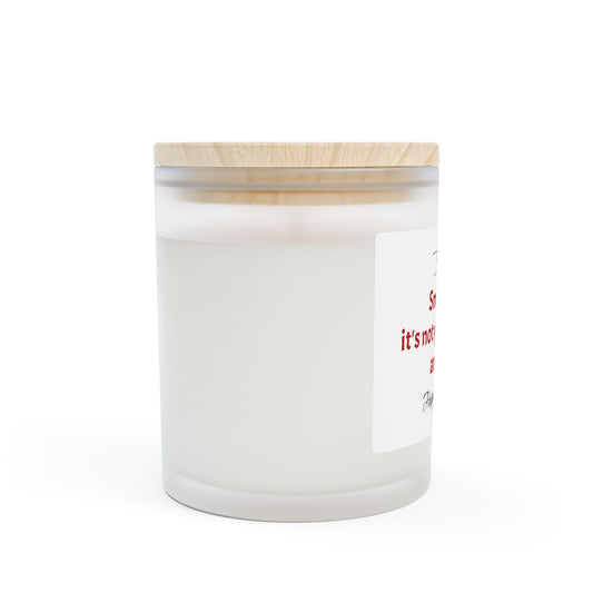Happy Retirement Candle – “Smells Like It’s Not Your Problem Anymore” Frosted Glass 11oz