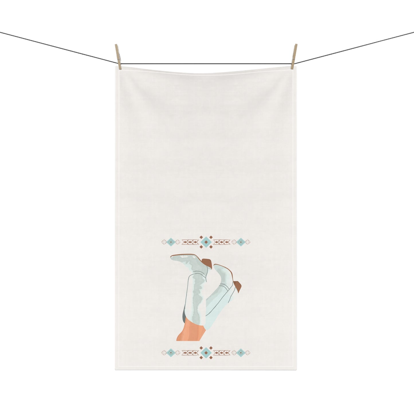 Cowgirl boot Tea Towels, Modern Kitchen or Bar Decor, Artistic Home Gift, Housewarming Present, Bridal Shower Favor