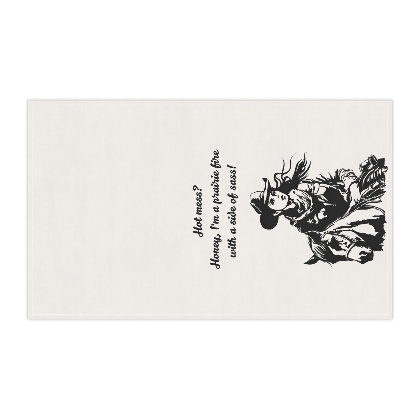 Cowgirl Sass Tea Towels - Rustic Kitchen Decor, Western Home Accent, Farmhouse Gift, Functional Art, Unique Hostess Present