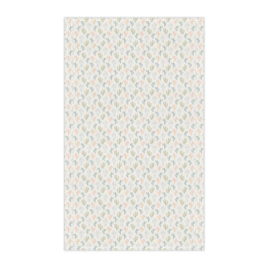 Cactus Print Tea Towels, Western Decor, Natural Cotton Dish Towels, Gift for Home, Rustic Farmhouse Style