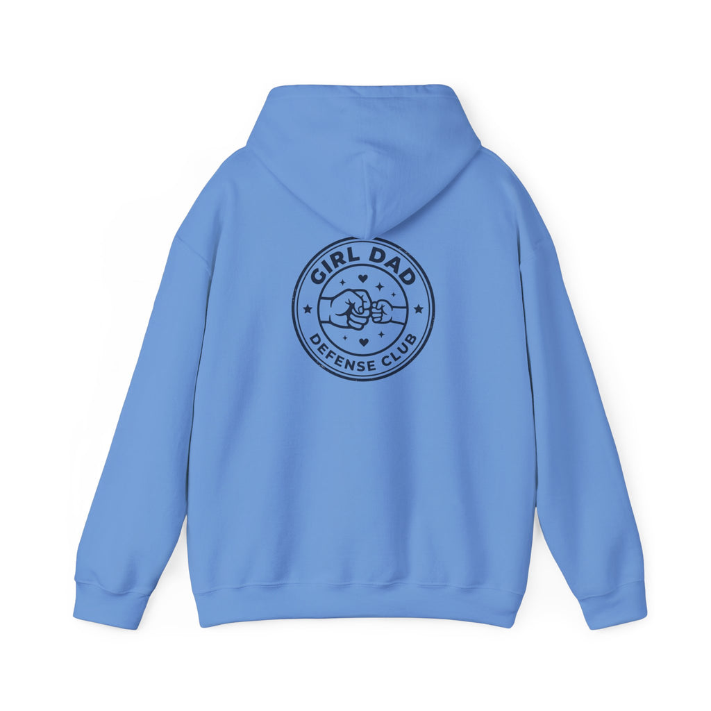 Girl Dad Hoodie — 'Girl Dad Defense Club' Graphic Pullover