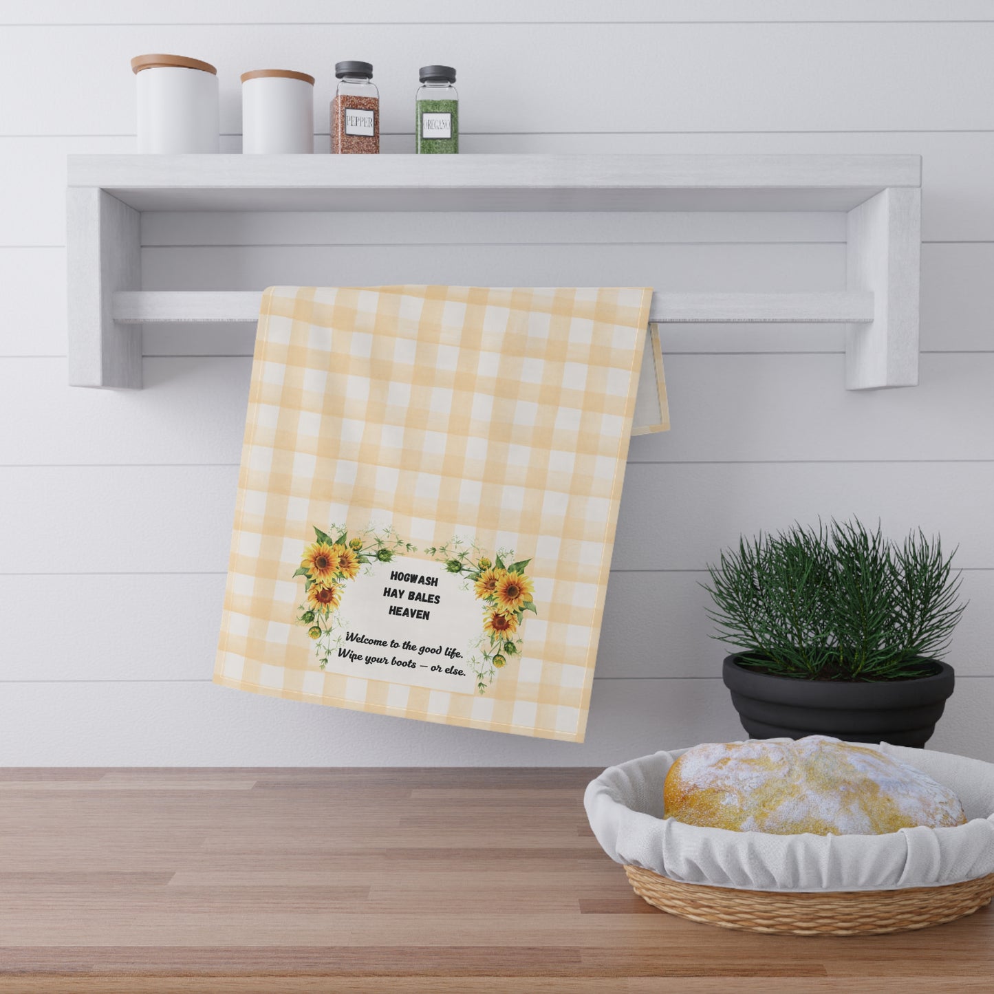 Sunflower Sassy Tea Towels, Rustic Kitchen Decor, Farmhouse Tea Towel, Gift for Home Cooks, Everyday Use, Housewarming