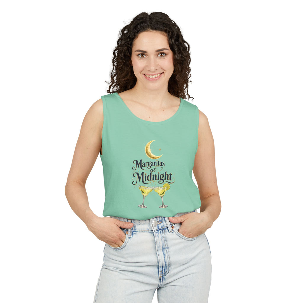 Margaritas at Midnight Tank Top — Women’s/Unisex Cocktail Moon Graphic Tank