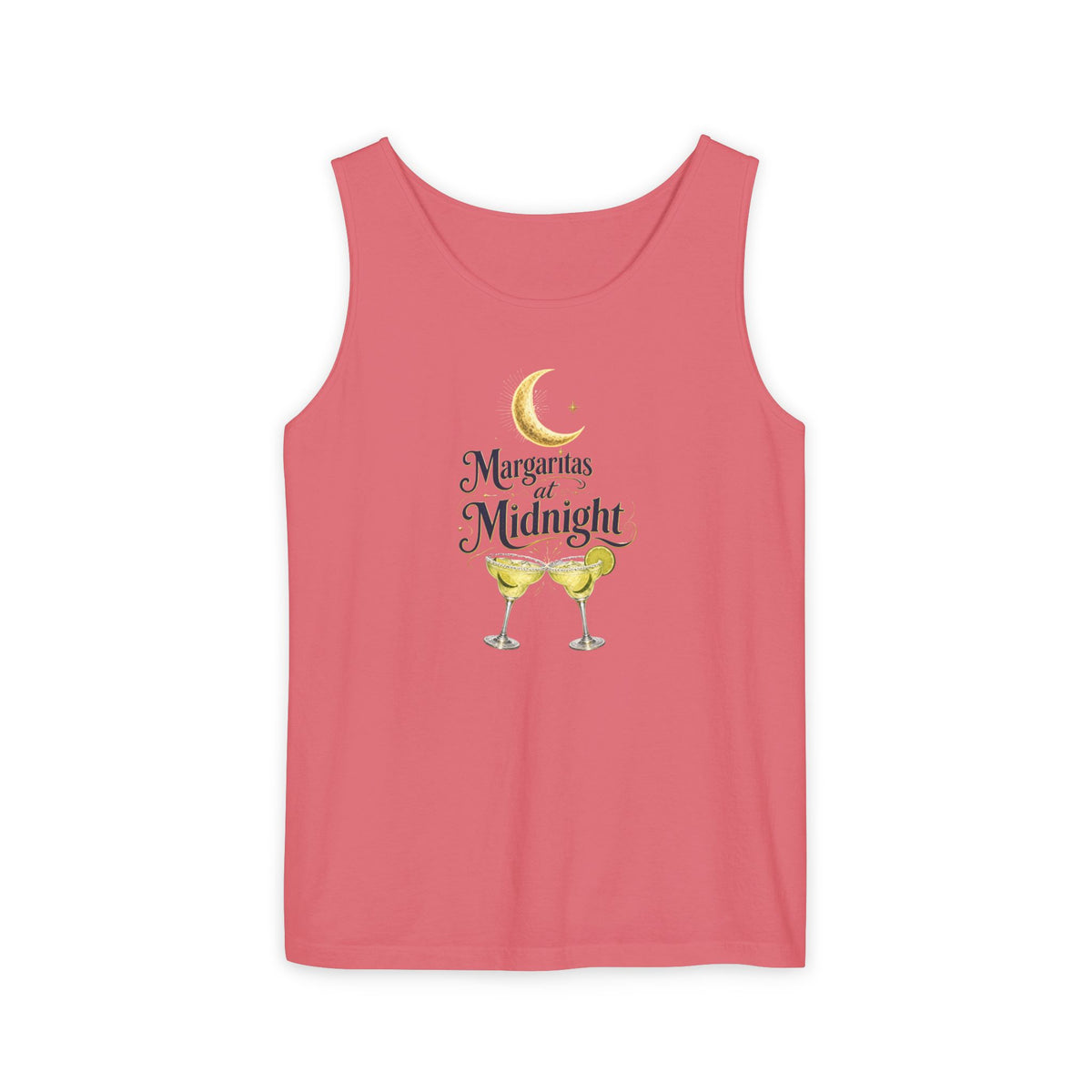 Margaritas at Midnight Tank Top — Women’s/Unisex Cocktail Moon Graphic Tank