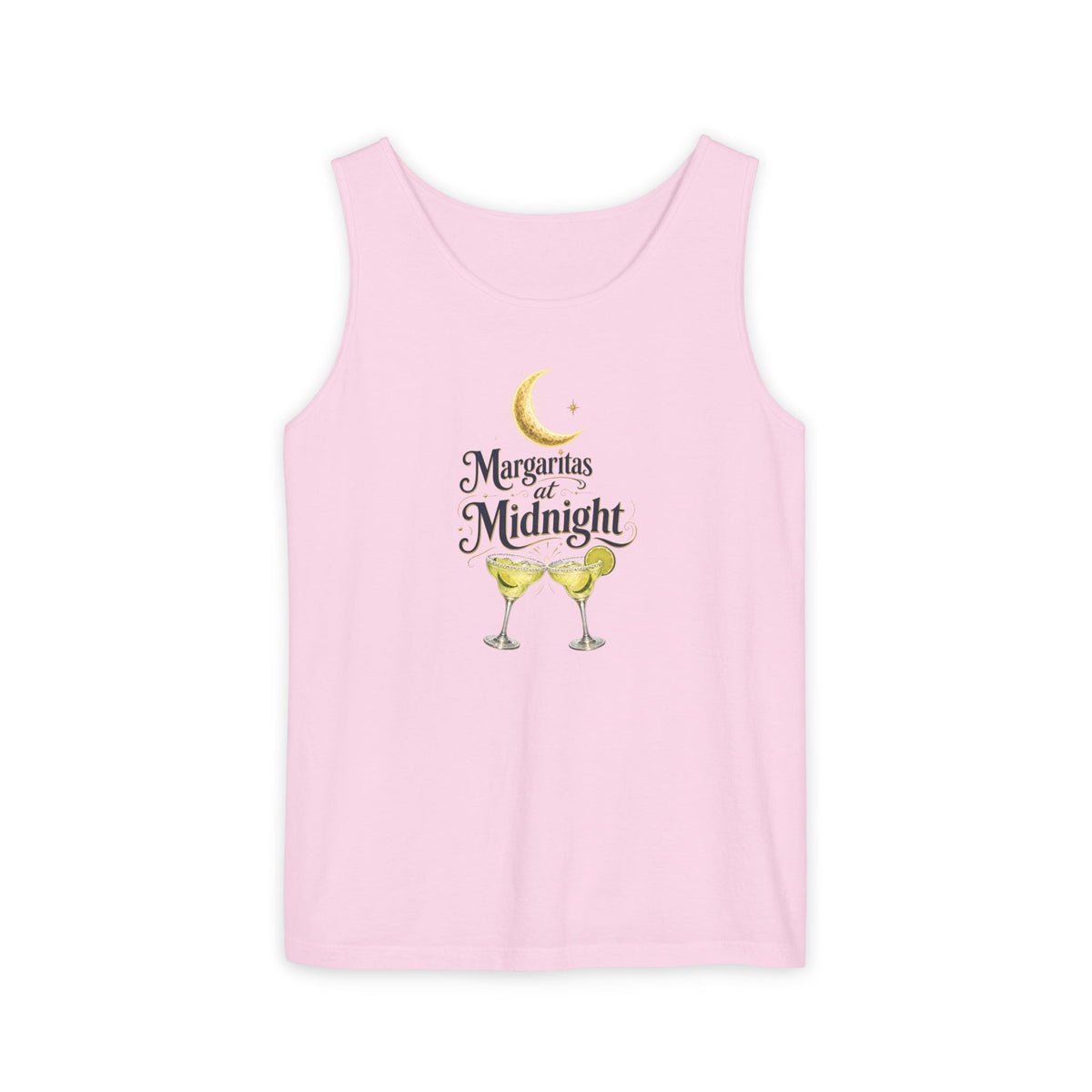 Margaritas at Midnight Tank Top — Women’s/Unisex Cocktail Moon Graphic Tank