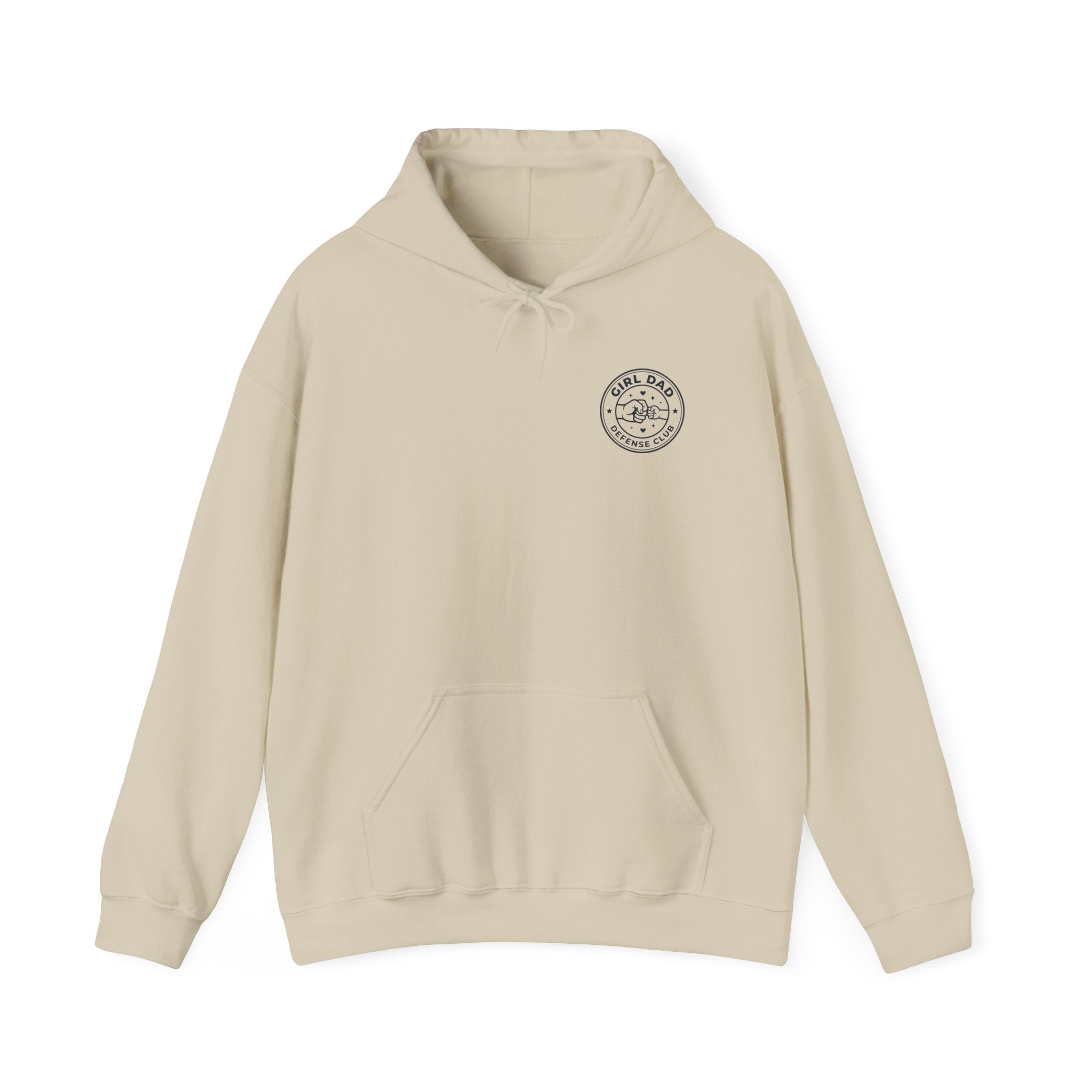 Girl Dad Hoodie — 'Girl Dad Defense Club' Graphic Pullover