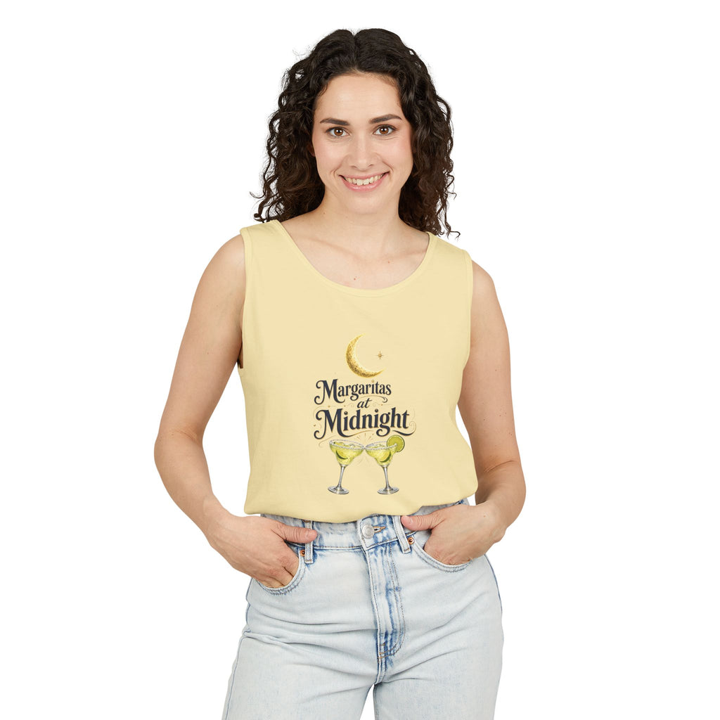 Margaritas at Midnight Tank Top — Women’s/Unisex Cocktail Moon Graphic Tank