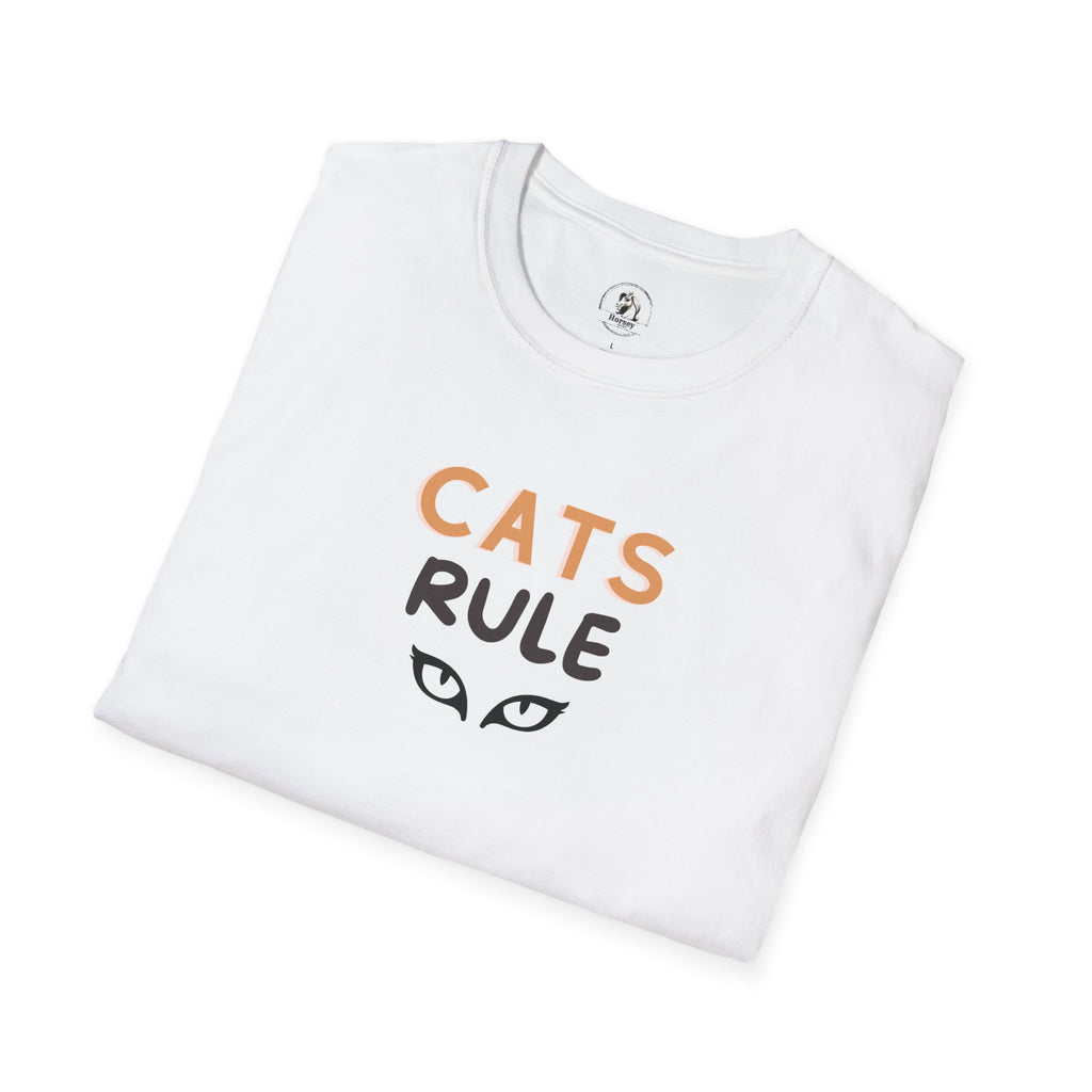 Cats Rule T‑Shirt — Cute Cat Eyes Graphic Tee for Cat Lovers