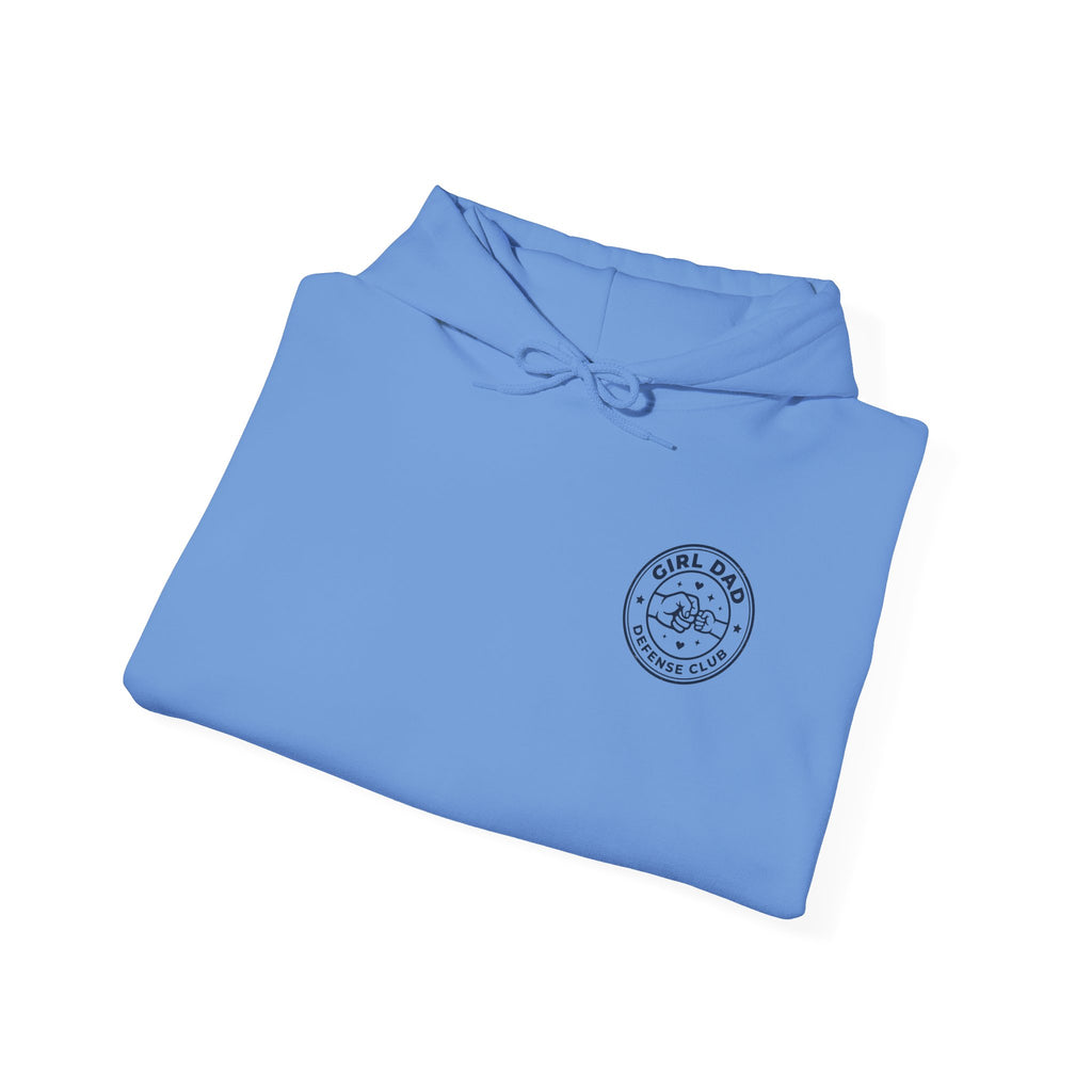 Girl Dad Hoodie — 'Girl Dad Defense Club' Graphic Pullover