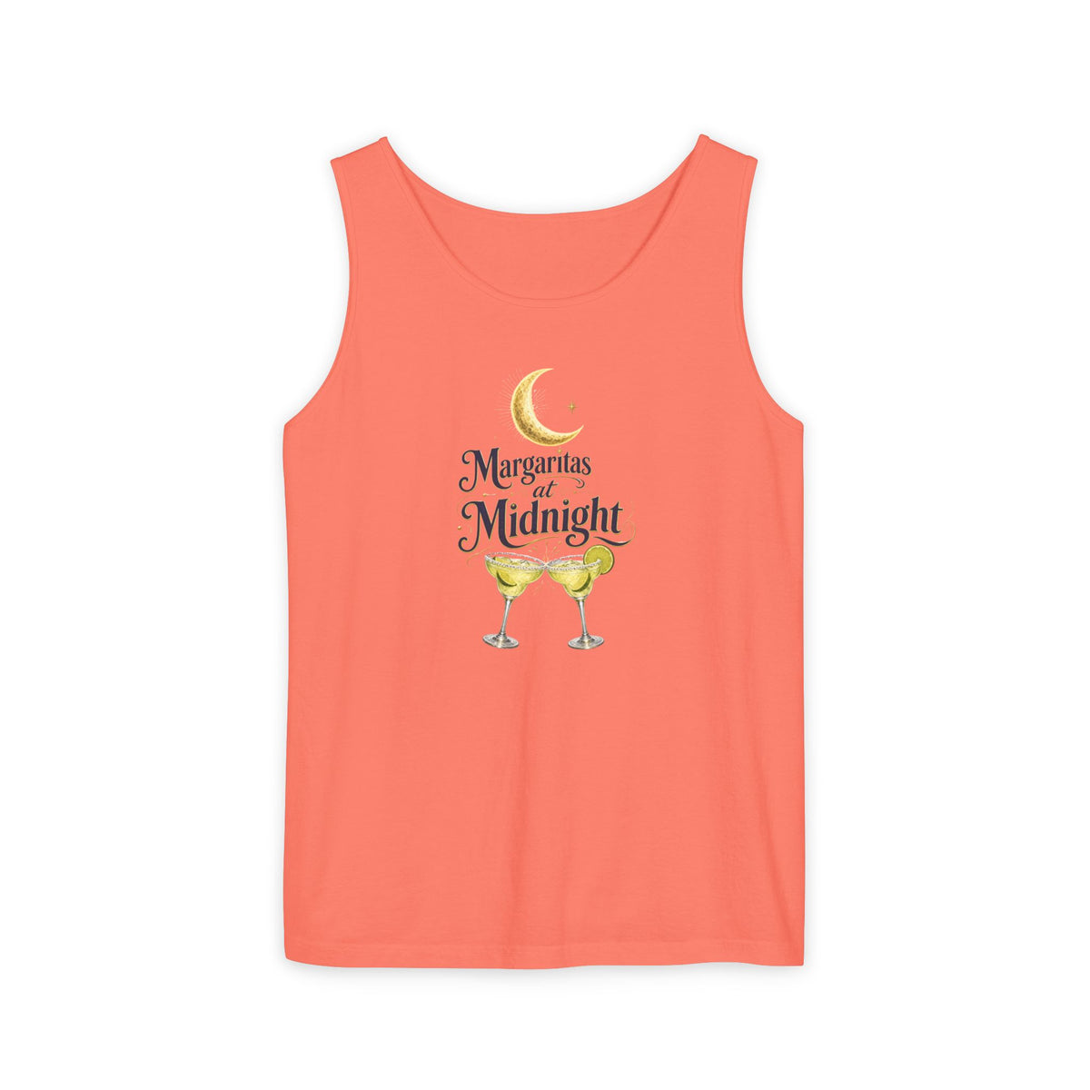Margaritas at Midnight Tank Top — Women’s/Unisex Cocktail Moon Graphic Tank