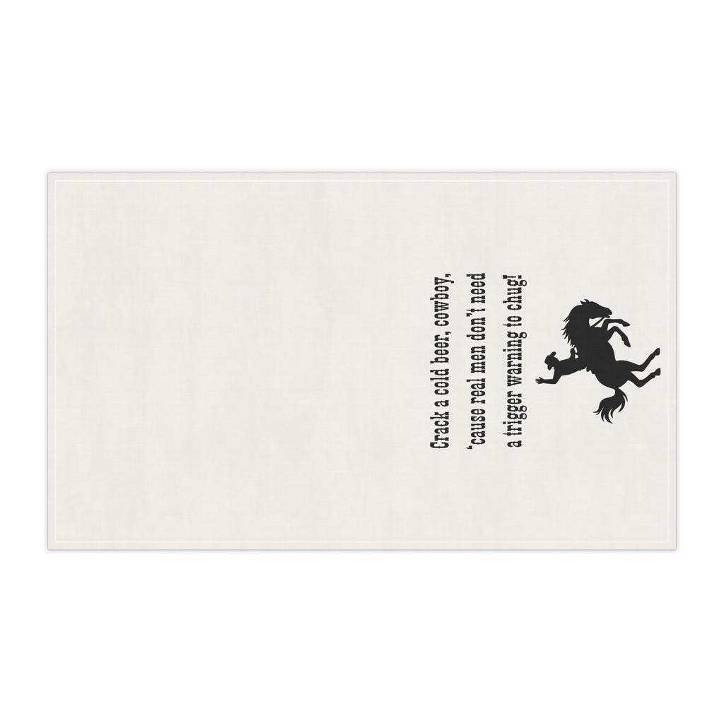 Cowboy Humor Tea/Bar Towels, Fun Kitchen Decor, Western Style Towels, Great for Gifting, Rustic Home, Barbecue Essentials