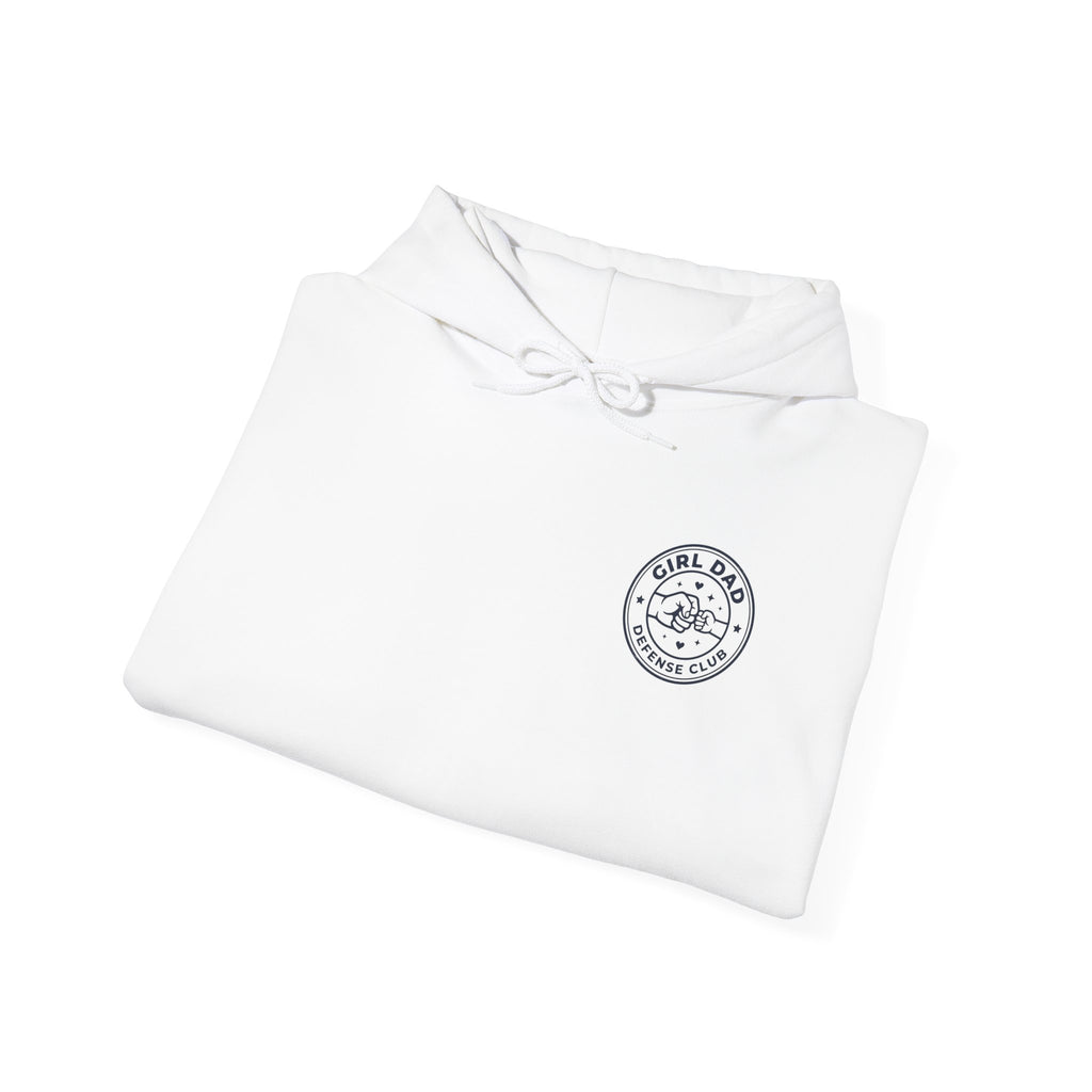 Girl Dad Hoodie — 'Girl Dad Defense Club' Graphic Pullover