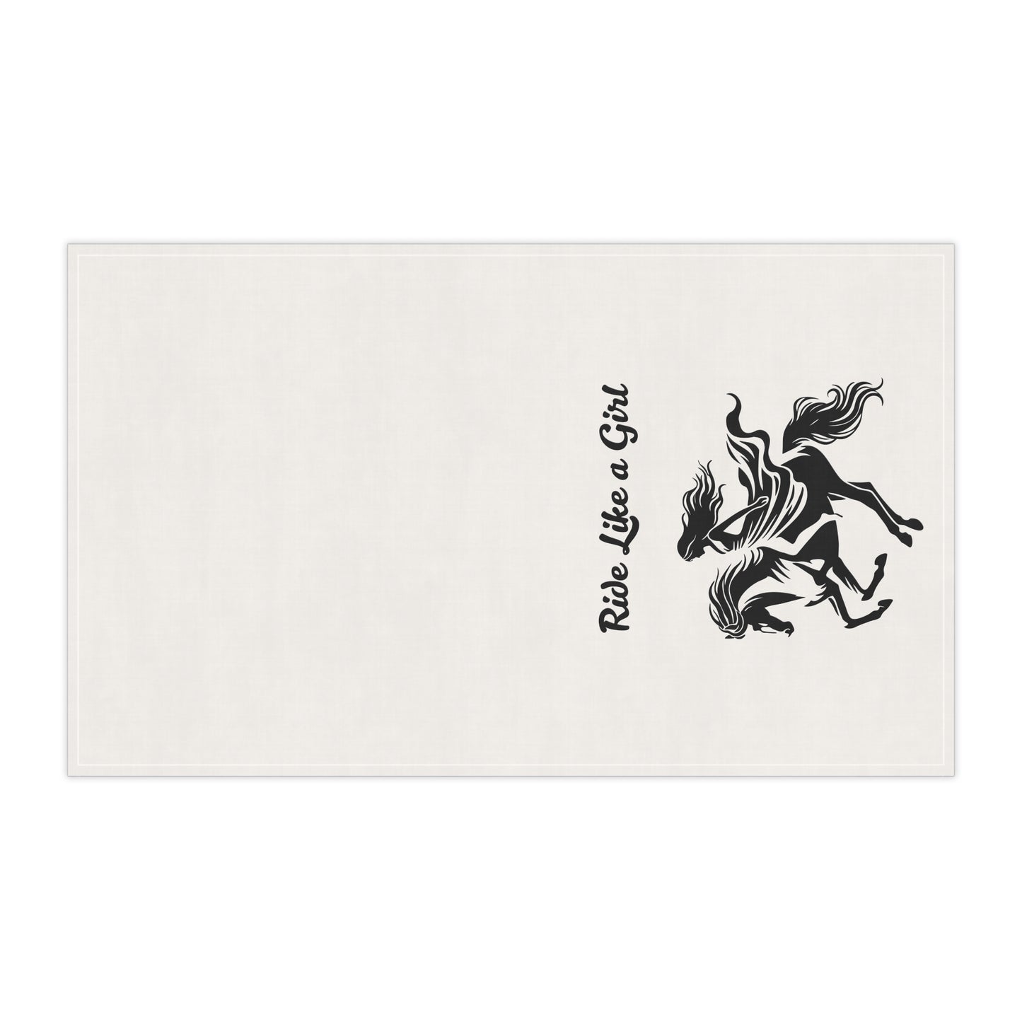 Equestrian Tea Towels - 'Ride Like a Girl' Kitchen Décor, Gifts for Horse Lovers, Farmhouse Style, Home Accessories, Cooking & Baking [...]
