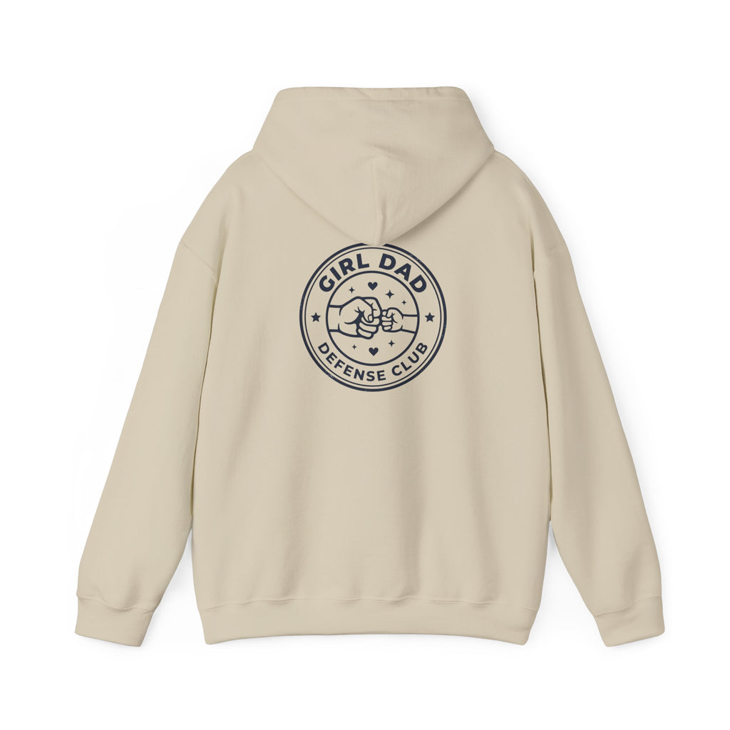 Girl Dad Hoodie — 'Girl Dad Defense Club' Graphic Pullover