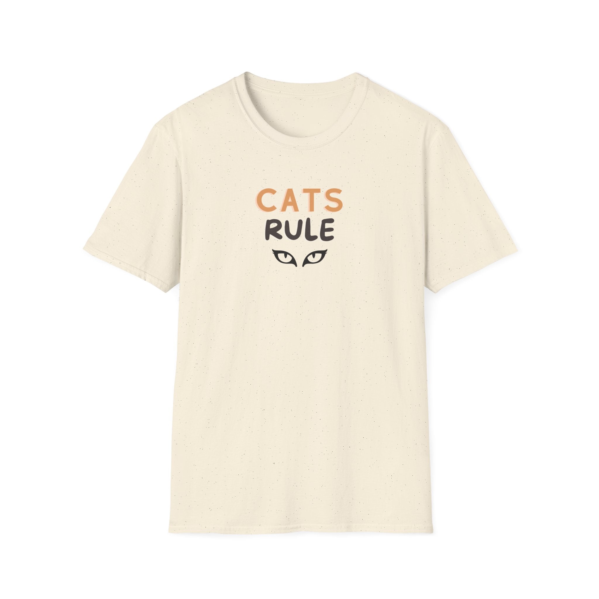 Cats Rule T‑Shirt — Cute Cat Eyes Graphic Tee for Cat Lovers