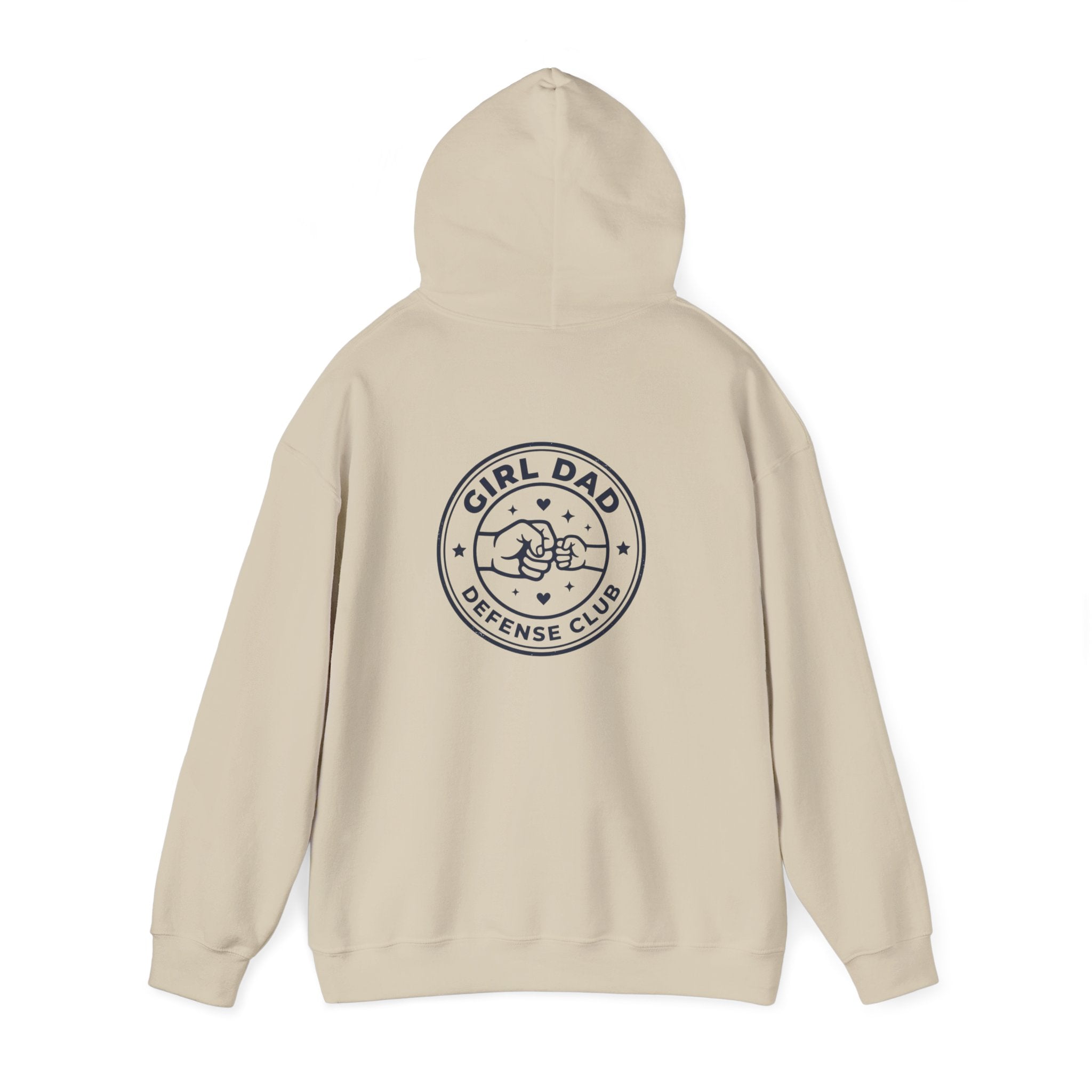 Girl Dad Hoodie — 'Girl Dad Defense Club' Graphic Pullover