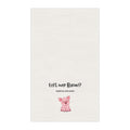 Tea Towel - 'Left Over Bacon? (said no one ever)' Cute Pig Kitchen Dish Towel, bacon lover gift, housewarming, bachelor, white elephant exchange