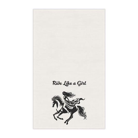 Equestrian Tea Towels - 'Ride Like a Girl' Kitchen Décor, Gifts for Horse Lovers, Farmhouse Style, Home Accessories, Cooking & Baking [...]