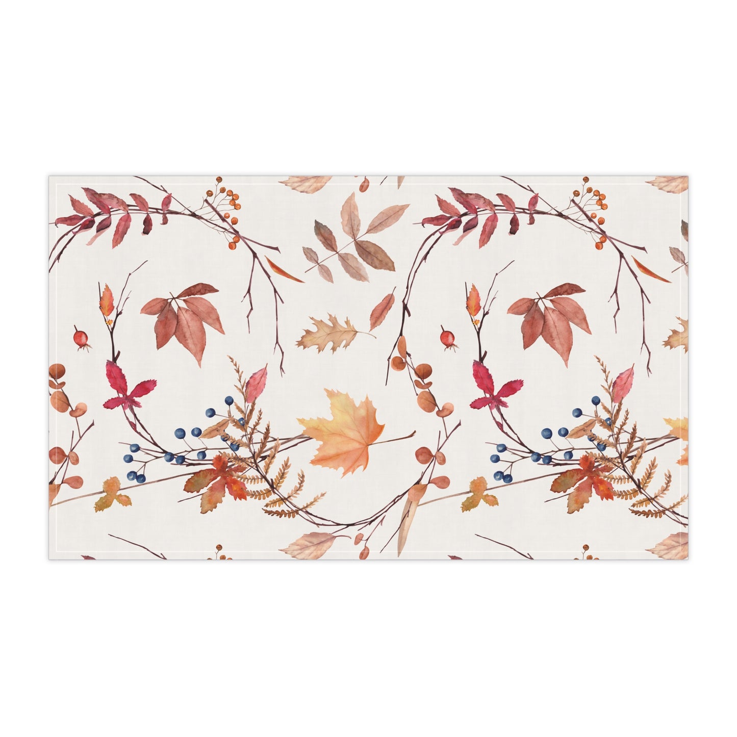 Fall foliage Tea Towels, Fall Kitchen Decor, Seasonal Home Textile, Gift for Homemakers, Cooking Essential