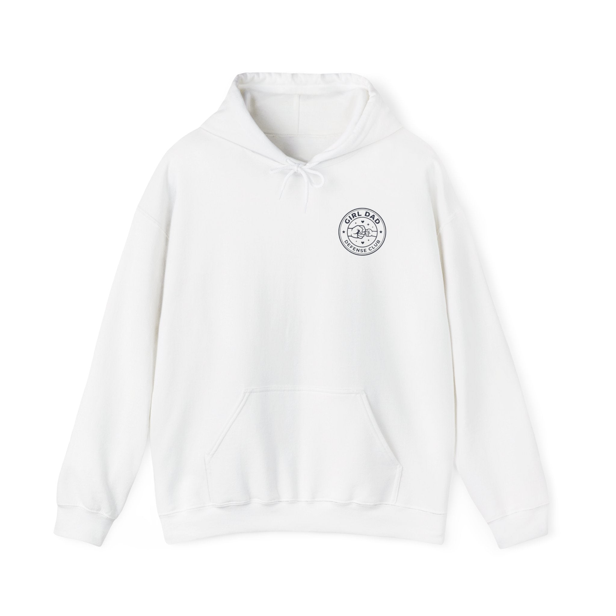 Girl Dad Hoodie — 'Girl Dad Defense Club' Graphic Pullover