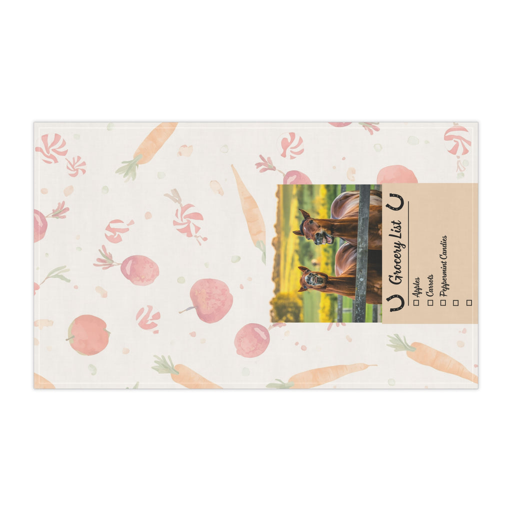 Funny Horse-Themed Tea Towels for Farmhouse Decor, Equine Kitchen Accessories, Rustic Home Essentials, Gift for Animal Lovers