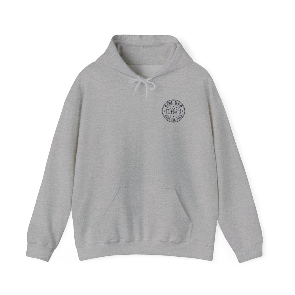 Girl Dad Hoodie — 'Girl Dad Defense Club' Graphic Pullover
