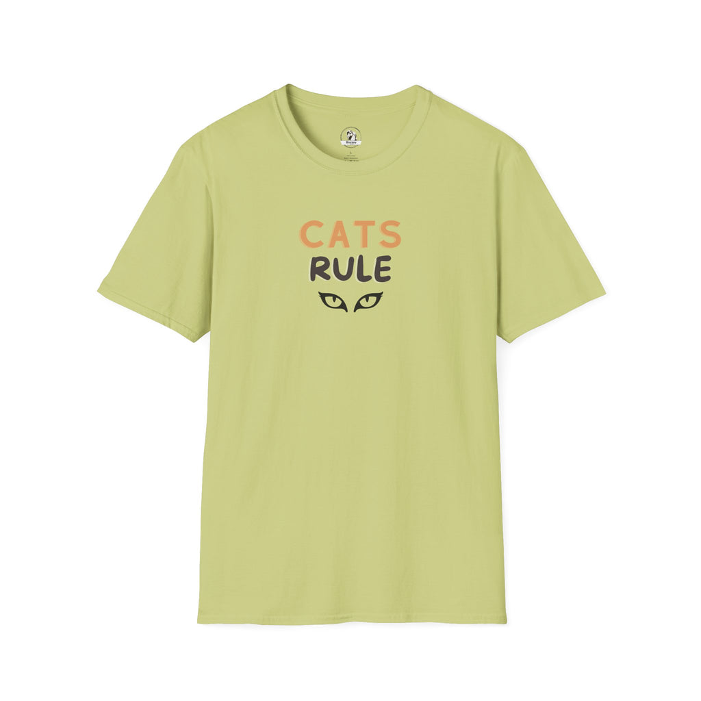 Cats Rule T‑Shirt — Cute Cat Eyes Graphic Tee for Cat Lovers