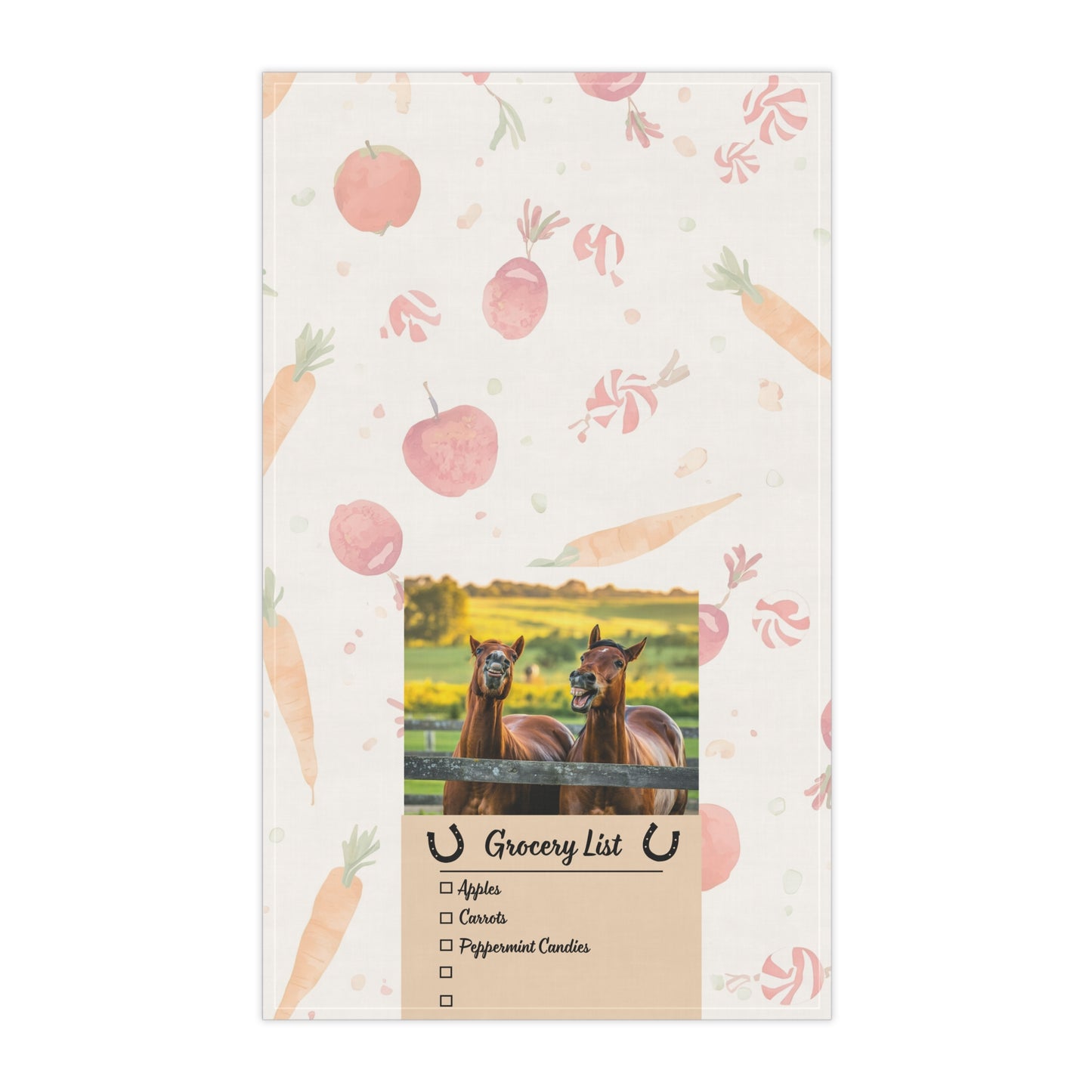 Funny Horse-Themed Tea Towels for Farmhouse Decor, Equine Kitchen Accessories, Rustic Home Essentials, Gift for Animal Lovers