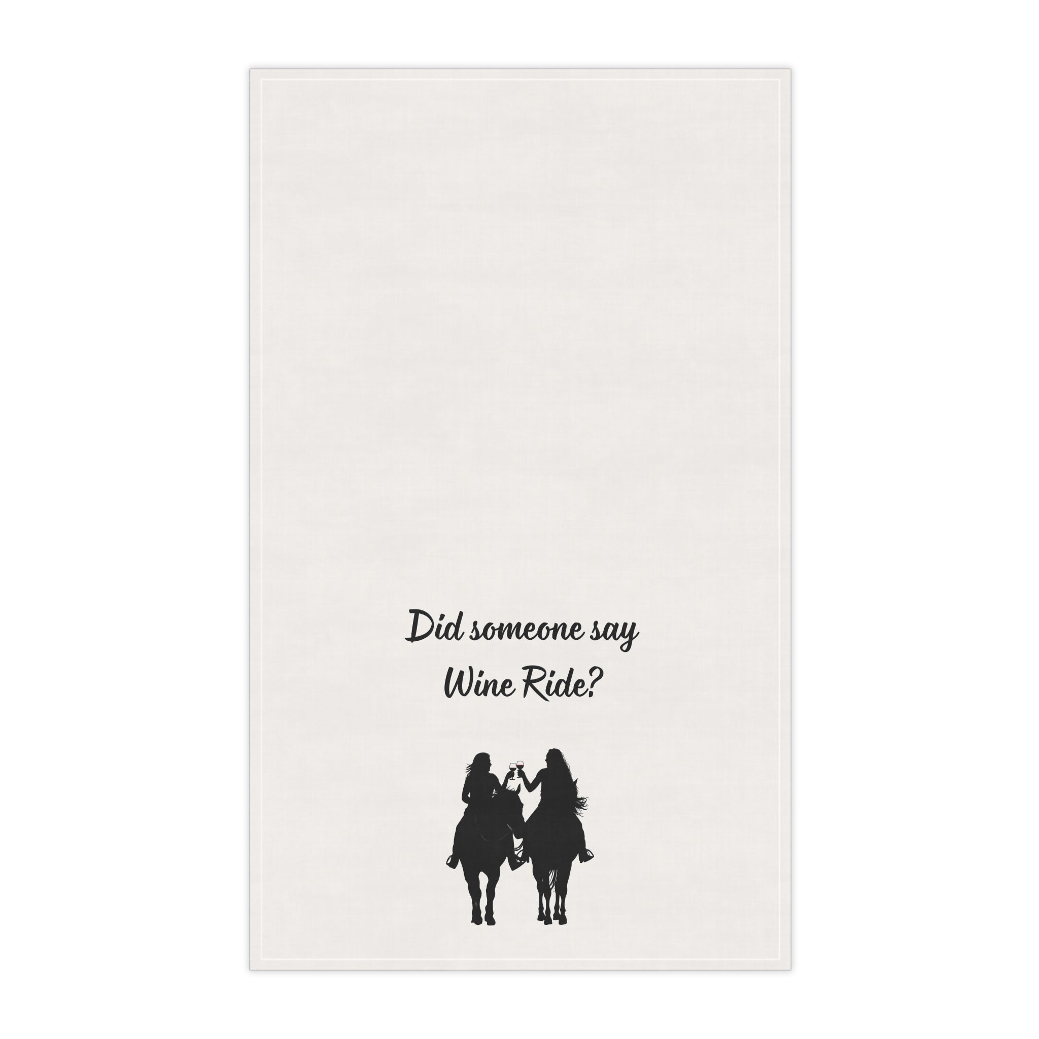 "Did someone say Wine Ride?" Cowgirl Wine Ride Tea/Bar Towels, Western Kitchen Decor, Retro Cowgirl Design, Farmhouse Towels, Kitchen Towels with Wine Theme, Vintage Tea