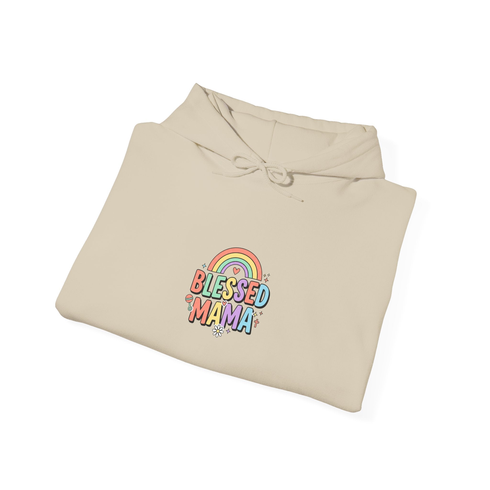 Blessed Mama Rainbow Hoodie | Christian Scripture, Colorful Faith