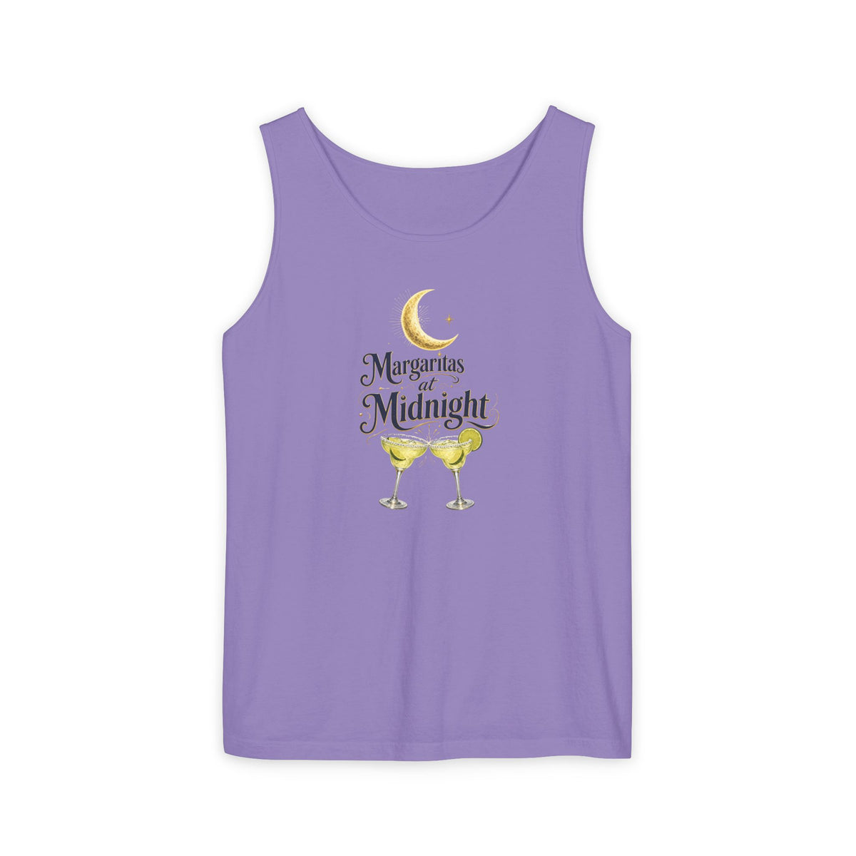 Margaritas at Midnight Tank Top — Women’s/Unisex Cocktail Moon Graphic Tank