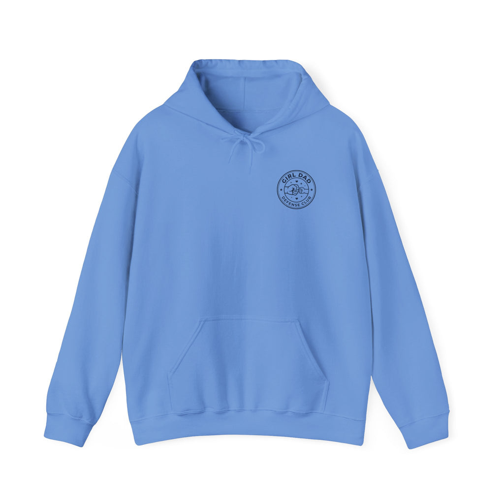 Girl Dad Hoodie — 'Girl Dad Defense Club' Graphic Pullover