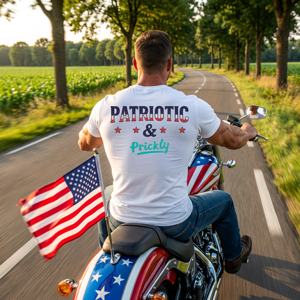 Patriotic & Prickly Tee — Funny Patriotic Graphic T-Shirt