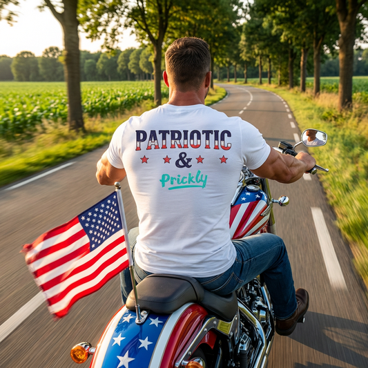 Patriotic & Prickly Tee — Funny Patriotic Graphic T-Shirt