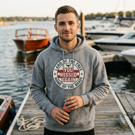 You Missed Again | Land of the Free | Home of the Bravie Hoodie