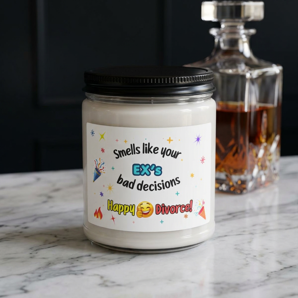 Divorce Party Soy Candle — "Smells Like Your Ex's Bad Decisions" 9oz