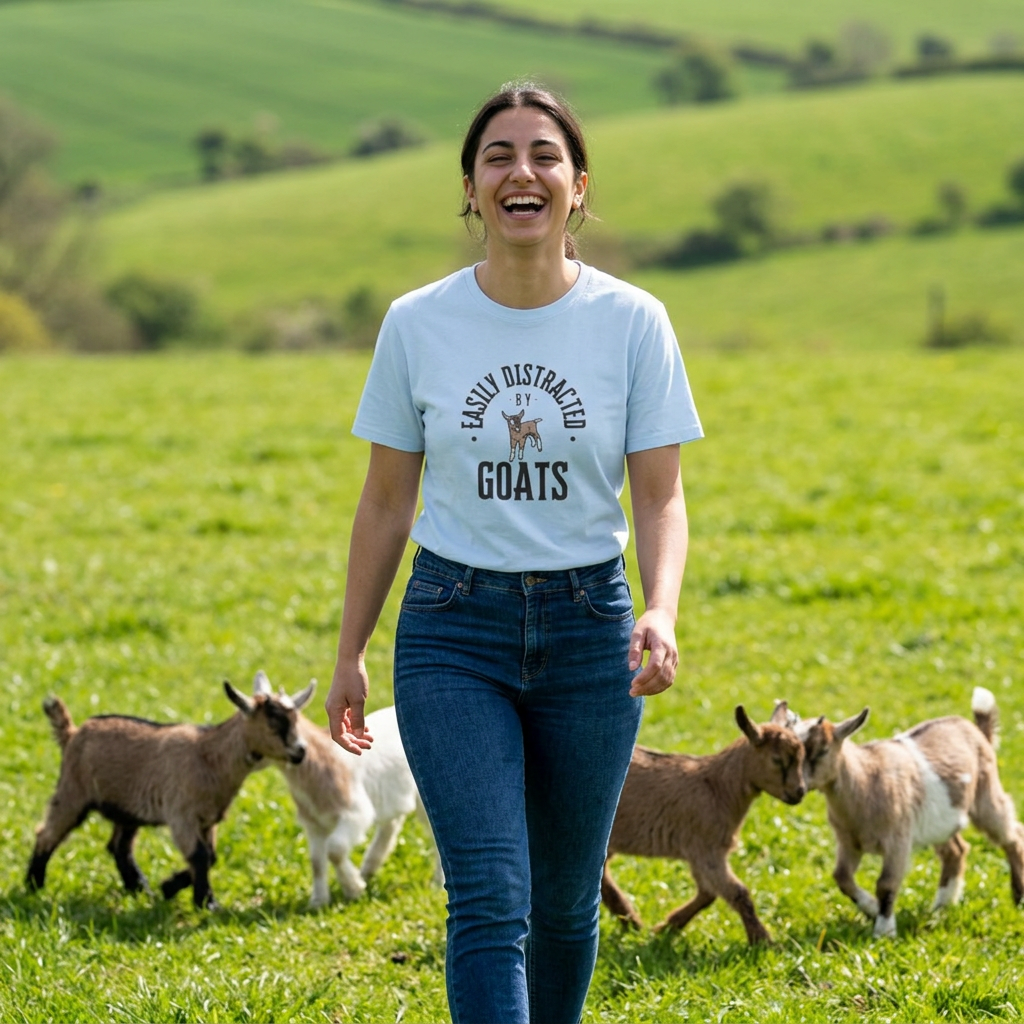 Easily Distracted by Goats T-Shirt