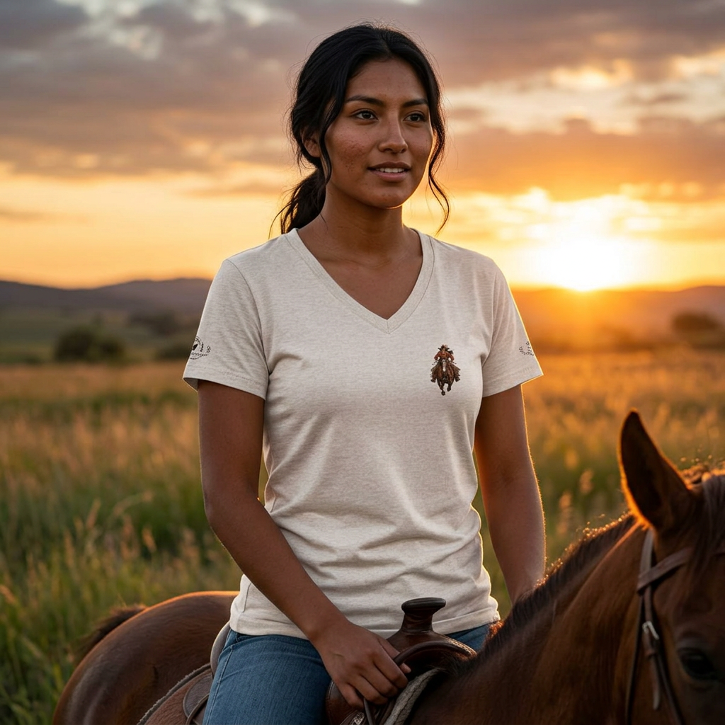RIDE OR DIE. Vintage Women's V-Neck Tee