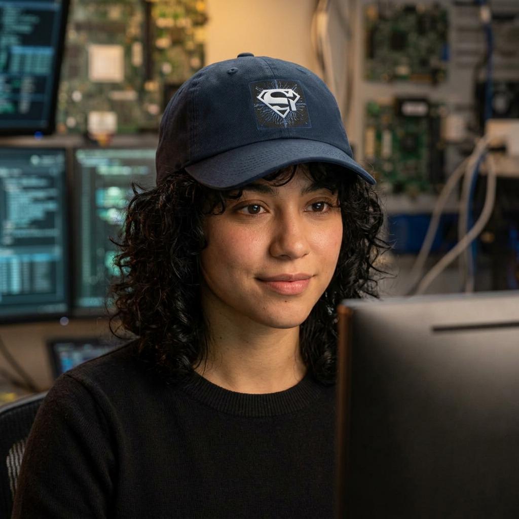 Super Intelligence SI Dad Hat — Vintage Shield Logo Cap