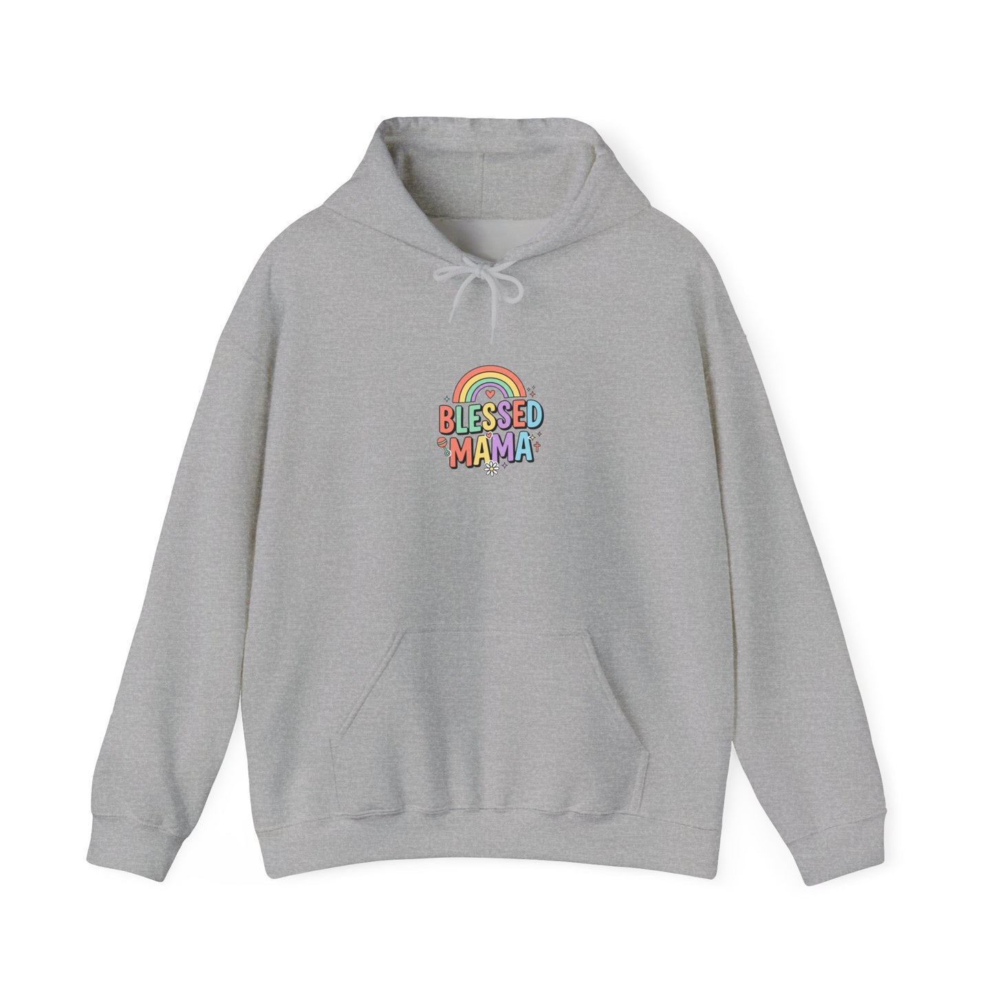 Blessed Mama Rainbow Hoodie | Christian Scripture, Colorful Faith