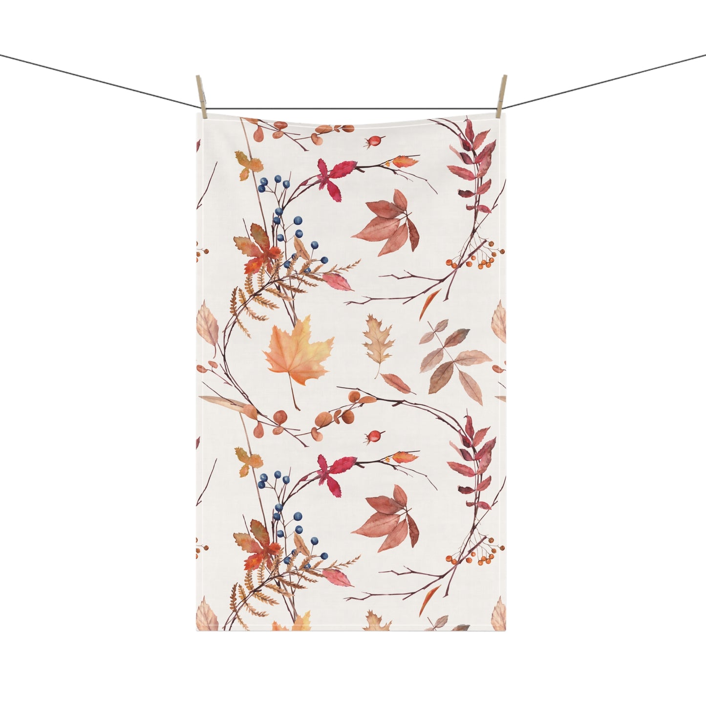 Fall foliage Tea Towels, Fall Kitchen Decor, Seasonal Home Textile, Gift for Homemakers, Cooking Essential