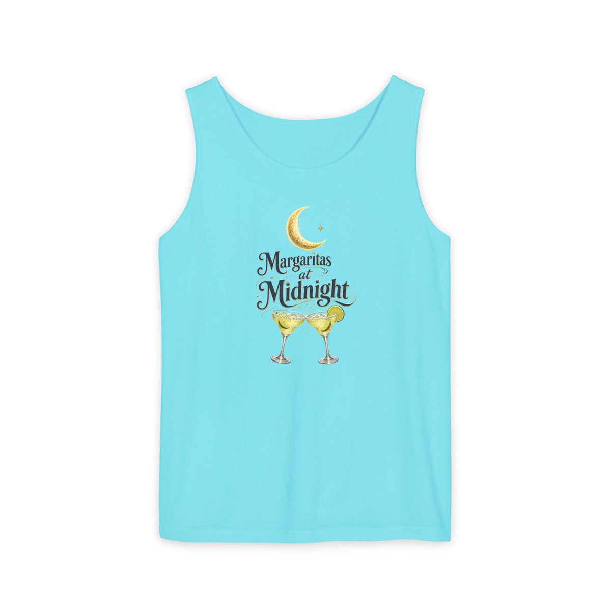 Margaritas at Midnight Tank Top — Women’s/Unisex Cocktail Moon Graphic Tank